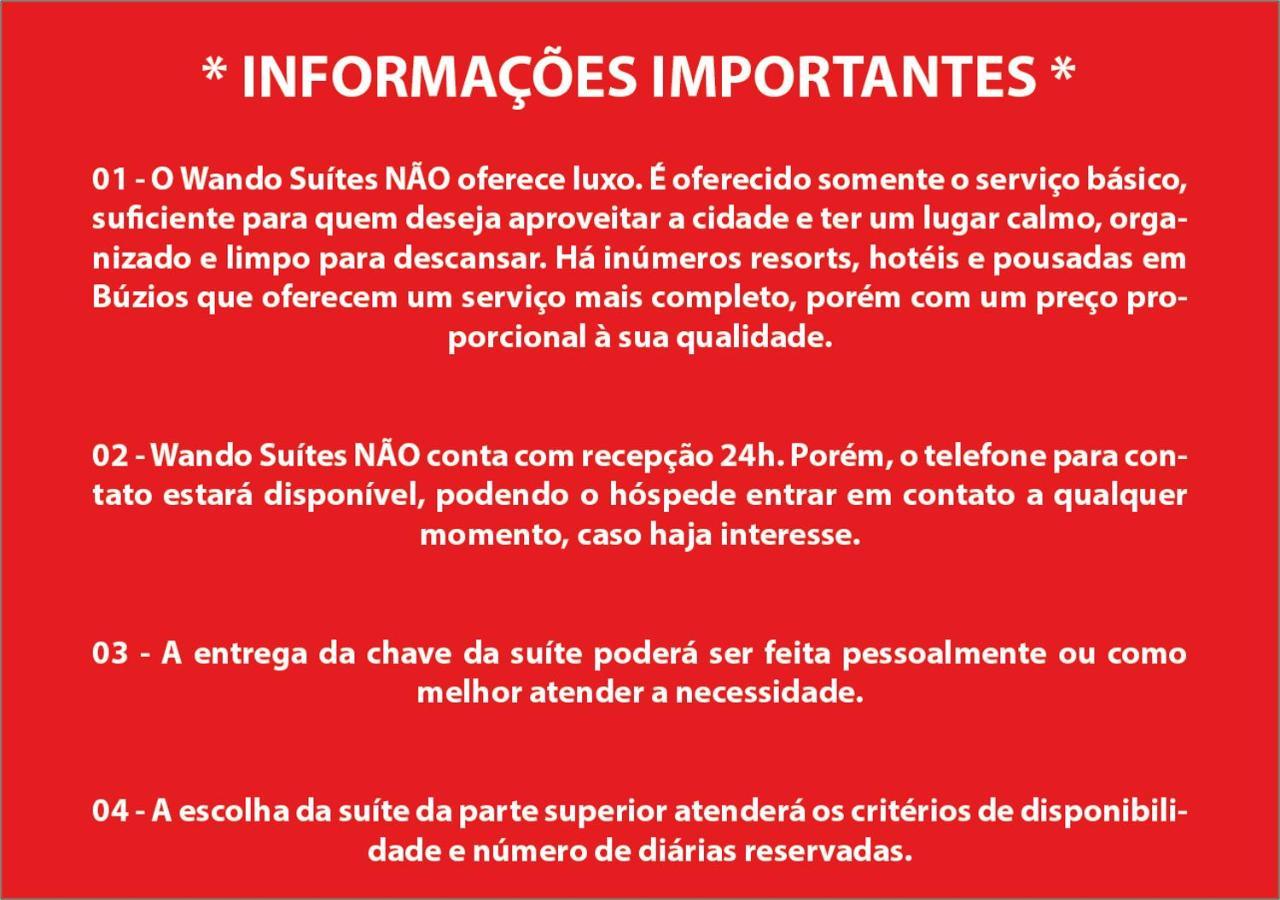 Wando Suites Búzios Esterno foto